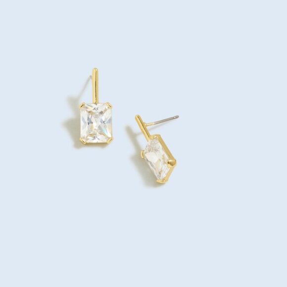 NWT Madewell Crystal Statement Drop Earrings - Picture 1 of 5